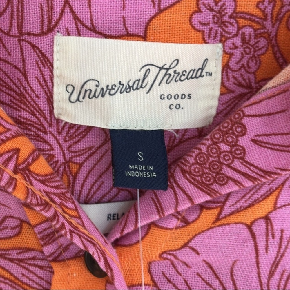 Universal Thread Long Sleeve Floral Pattern Butto… - image 11